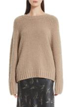 Women's Vince Saddle Sleeve Wool Sweater - Brown