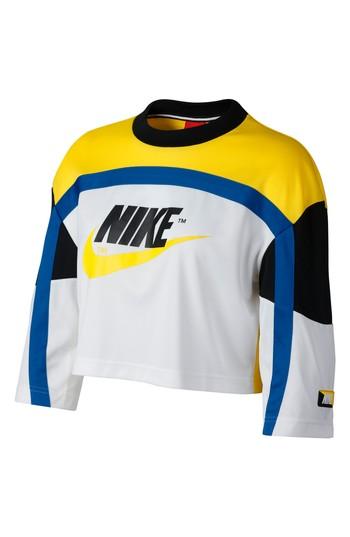 Women's Nike Sportswear Women's Moto Crop Top - Yellow