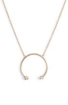 Women's Zoe Chicco Diamond Open Circle Pendant Necklace