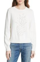 Women's Joie Barin Pineapple Cotton Sweater - White
