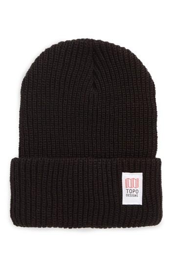 Men's Topo Designers Heavyweight Knit Cap - Black