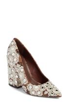 Women's Tory Burch Francesca Pointy Toe Pump M - Brown
