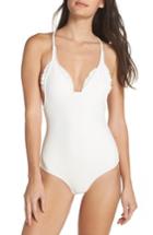 Women's Made By Dawn Racerback One-piece Swimsuit - Ivory