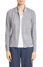 Women's Fabiana Filippi Grosgrain Stripe Jersey Jacket Us / 40 It - Blue