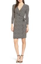 Women's Anne Klein New York Pearly Dot Classic Wrap Dress - Black