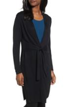 Women's Nic+zoe Silk Blend Trench Cardigan - Black