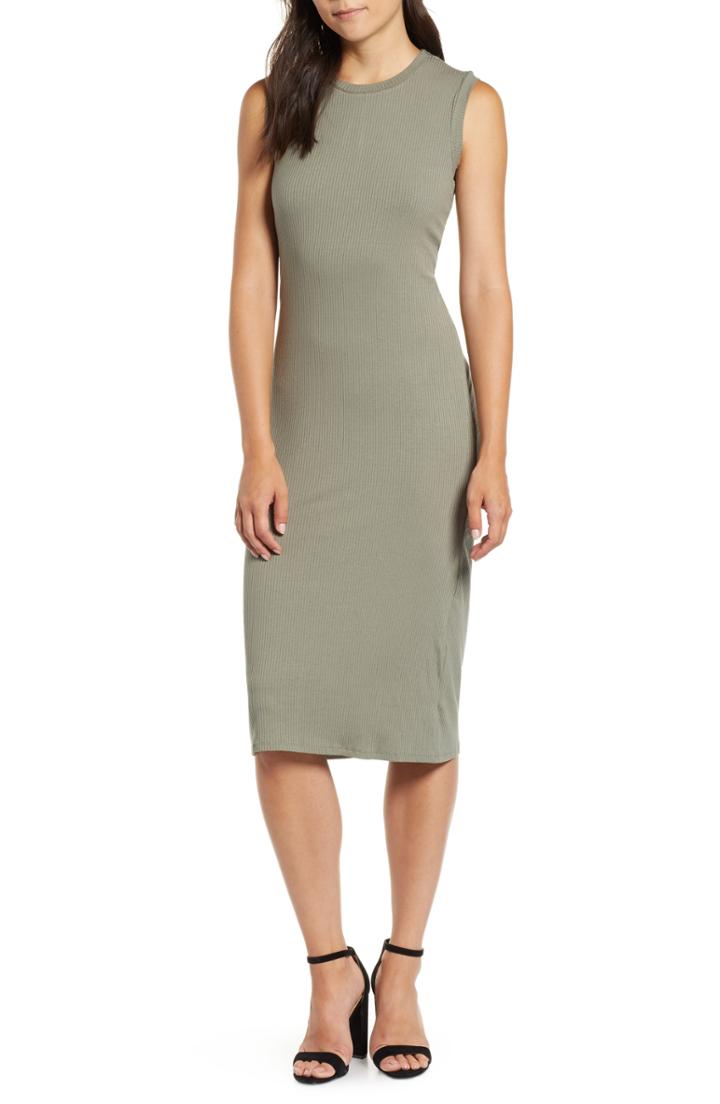 Women's Bobeau Twist Back Midi Dress
