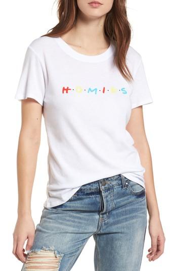 Women's Sub Urban Riot Homies Graphic Tee - White
