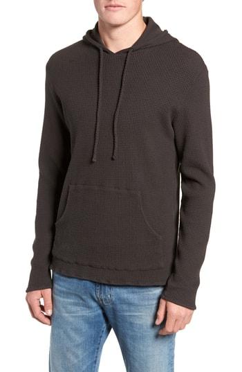 Men's M.singer Thermal Knit Pullover Hoodie - Grey