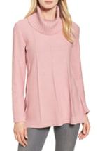 Women's Chaus Cowl Neck Bell Sleeve Ribbed Sweater