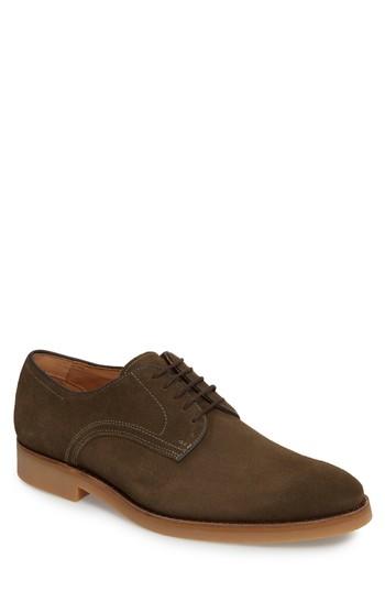 Men's John W. Nordstrom Santino Plain Toe Derby M - Green
