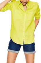 Women's Boden Linen Shirt - Yellow