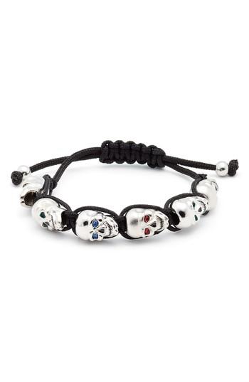 Women's Erwin Pearl Skulls Rhodium Plate Adjustable Shambala