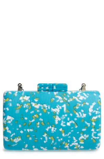 Natasha Couture Box Clutch - Blue