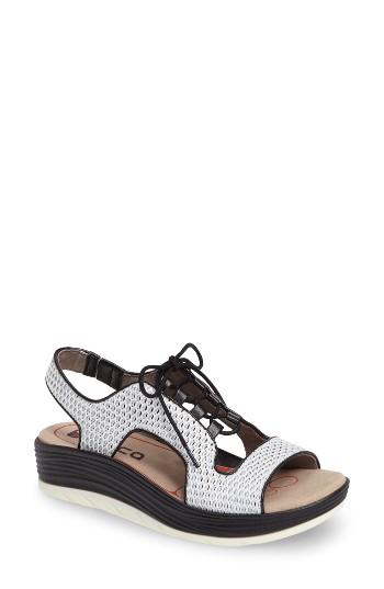 Women's Bionica Cosmic Lace-up Sandal M - White