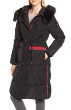 Women's Nvlt Down Faux Fur Trim Jacket - Black