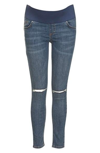 Women's Topshop Moto Jamie Ripped Skinny Maternity Jeans