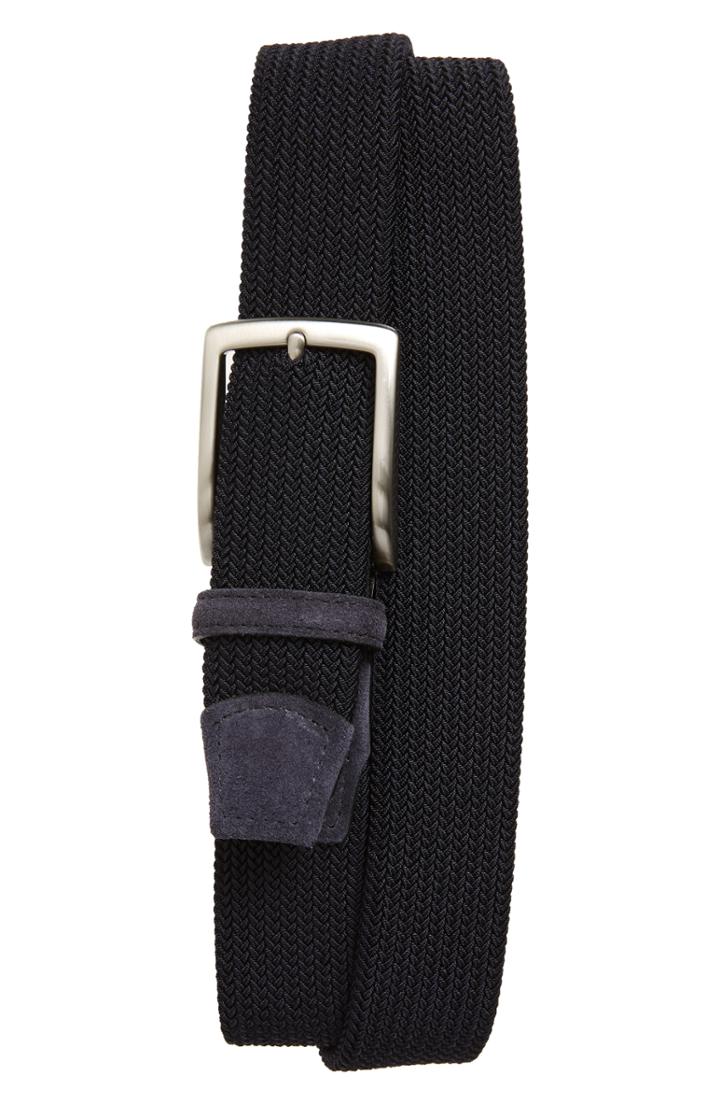 Men's Torino Woven Stretch Belt - Navy