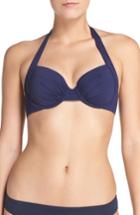 Women's Tommy Bahama Underwire Halter Bikini Top D - Blue