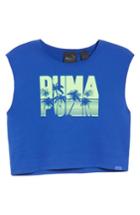 Women's Fenty Puma By Rihanna Logo Crop Top - Blue