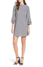 Women's Everly Flare Sleeve Gingham Dress - Black