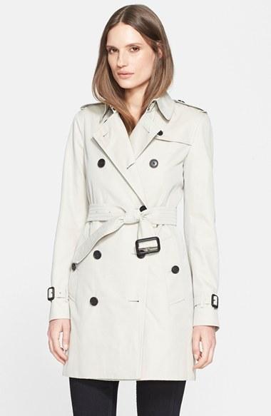 Women's Burberry London 'kensington' Double Breasted Trench Coat - Beige