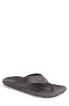 Men's Olukai 'nui' Leather Flip Flop M - Grey