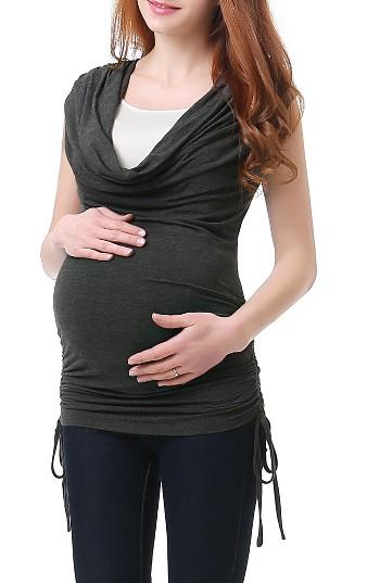 Women's Kimi And Kai Teresa Cowl Neck Maternity/nursing Top
