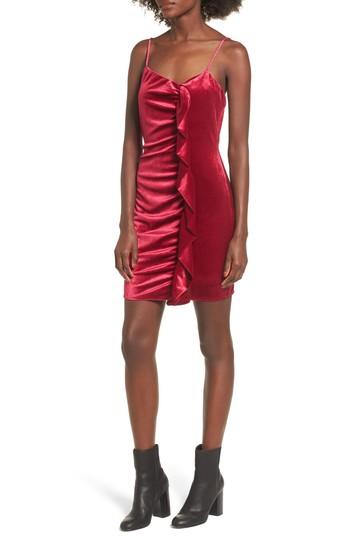 Women's Devlin Grace Velvet Sheath Dress - Blue