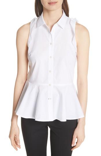 Women's Kate Spade New York Ruffle Peplum Top - White