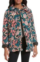 Women's M Missoni Reversible Printed Puffer Jacket Us / 40 It - Blue/green
