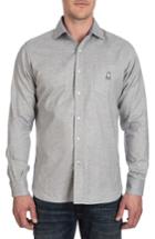 Men's Psycho Bunny Flannel Sport Shirt - Grey