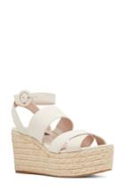 Women's Nine West Kushals Espadrille Platform Wedge Sandal M - White