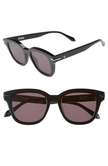 Women's Valley Brake 48mm Sunglasses - Gloss Black/ Black