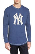 Men's American Needle New York Yankees Embroidered Long Sleeve Thermal Shirt - Blue