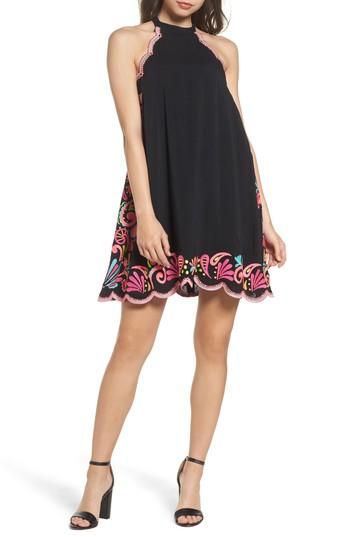 Women's Lilly Pulitzer Quinn Trapeze Dress, Size - Black
