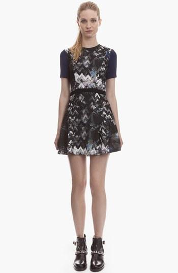 Sandro 'relief' Geometric Print A-line