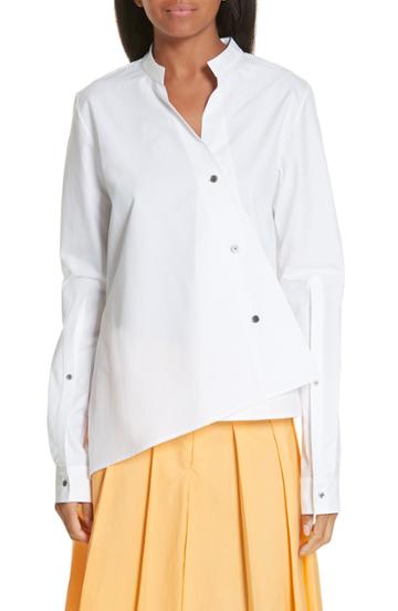 Women's Ji Oh Unbalanced Shirt - White