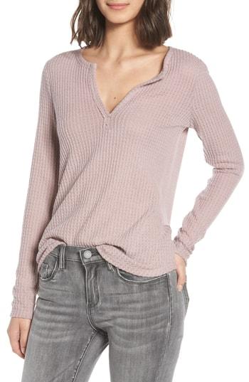 Women's Socialite Thermal Henley Top