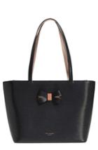 Ted Baker London Small Bowmisa Leather Shopper & Pouch - Black