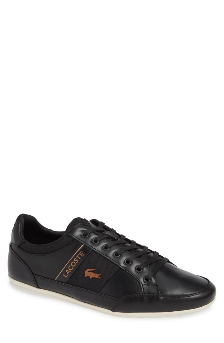 Men's Lacoste Chaymon Low Top Sneaker .5 M - Black