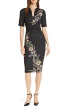 Women's Ted Baker London Dollila Pirouette Body-con Midi Dress - Black