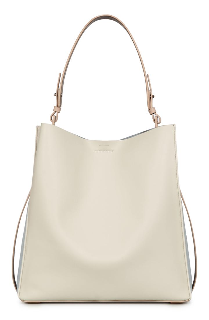 Allsaints Paradise North/south Calfskin Leather Tote -