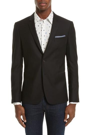 Men's Ps Paul Smith Slim Fit Sport Coat Eu - Black