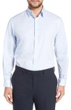 Men's John W. Nordstrom Traditional Fit Stripe Dress Shirt - 33 - Blue