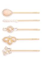 Berry 4-pack Embellished Bobby Pins