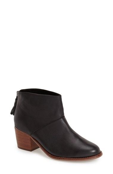 Women's Toms 'leila' Bootie .5 M - Black