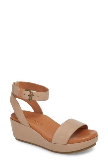 Women's Gentle Souls Morrie Wedge Sandal M - Beige