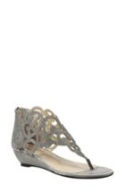 Women's J. Renee Minka Sandal .5 D - Metallic