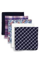 Men's 1901 5-pack Cotton Pocket Squares